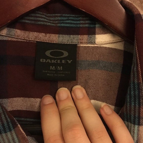 Oakley Teal & Purple Flannel - Picture 3 of 4